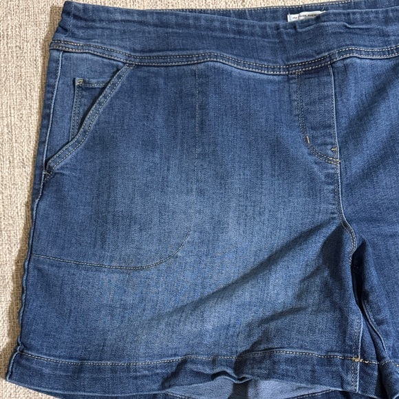 Westbound Pull On Denim Shorts Plus Size 20W Stretch Comfort Casual Park Avenue - Picture 5 of 16